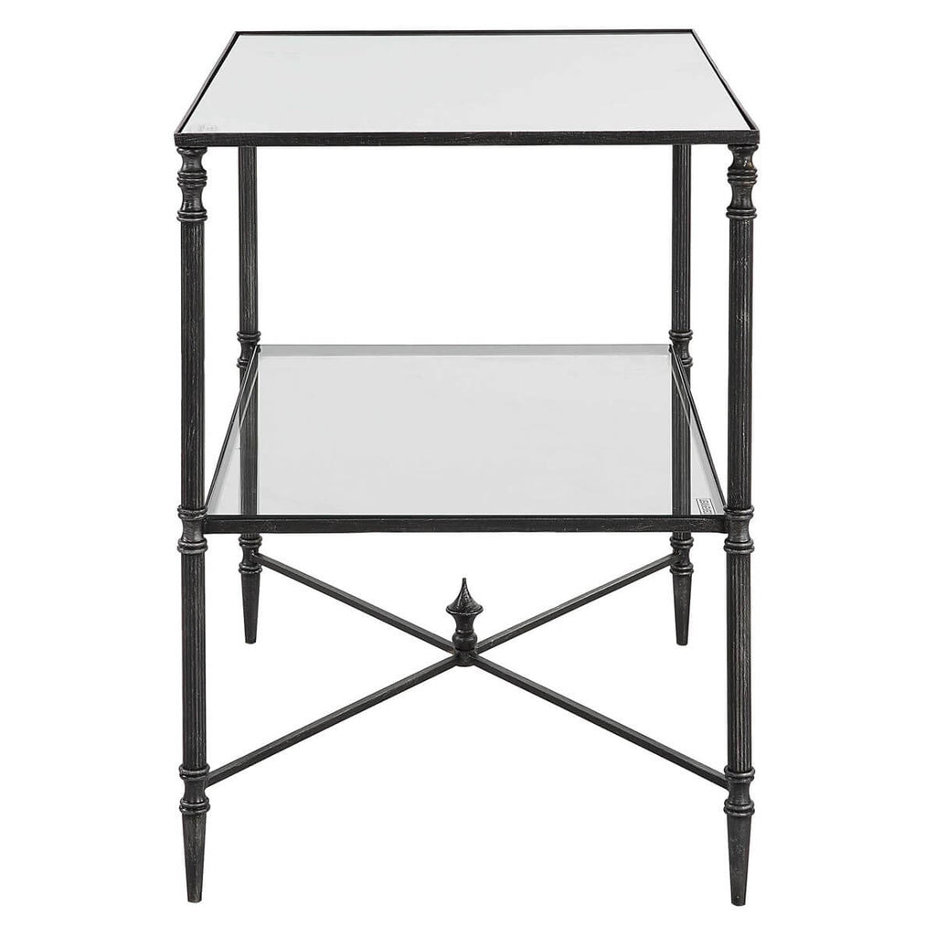 UTTERMOST HENZLER LAMP TABLE, STEEL 22984
