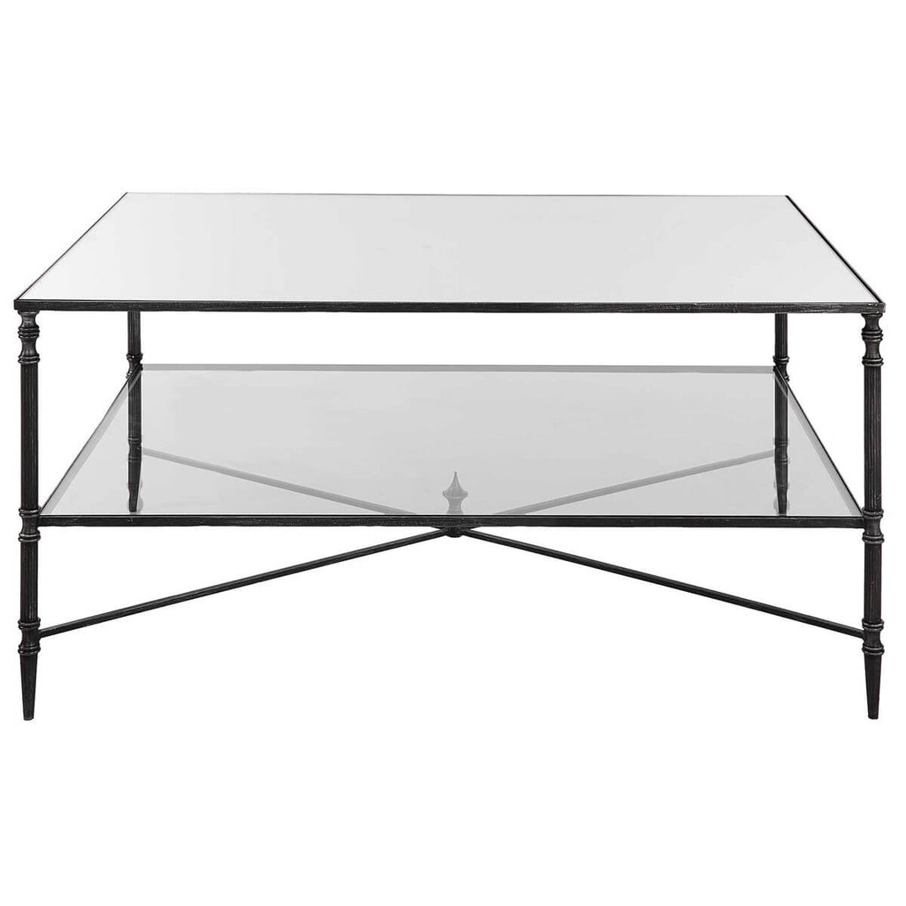 UTTERMOST HENZLER COFFEE TABLE STEEL 22985
