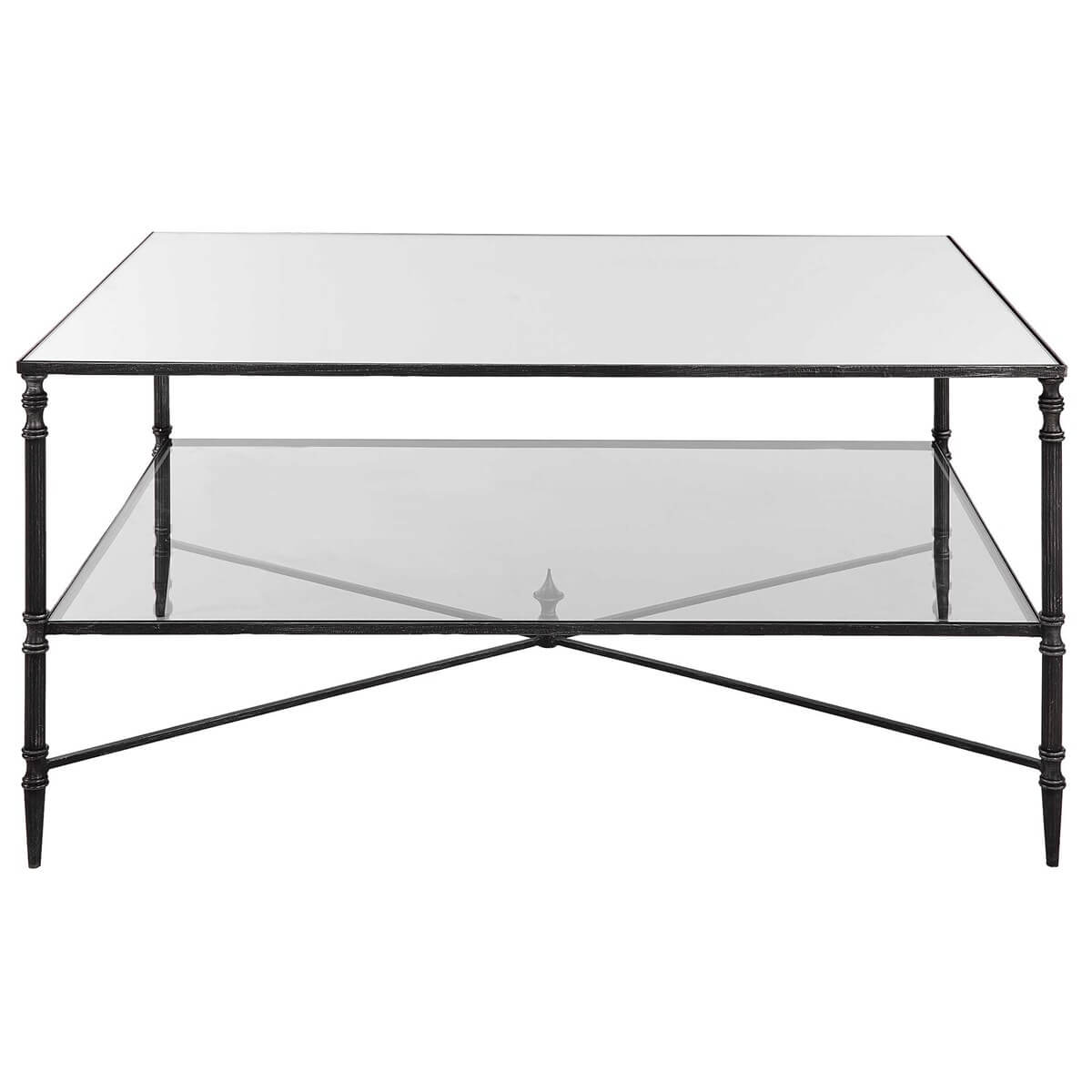 UTTERMOST HENZLER COFFEE TABLE STEEL 22985