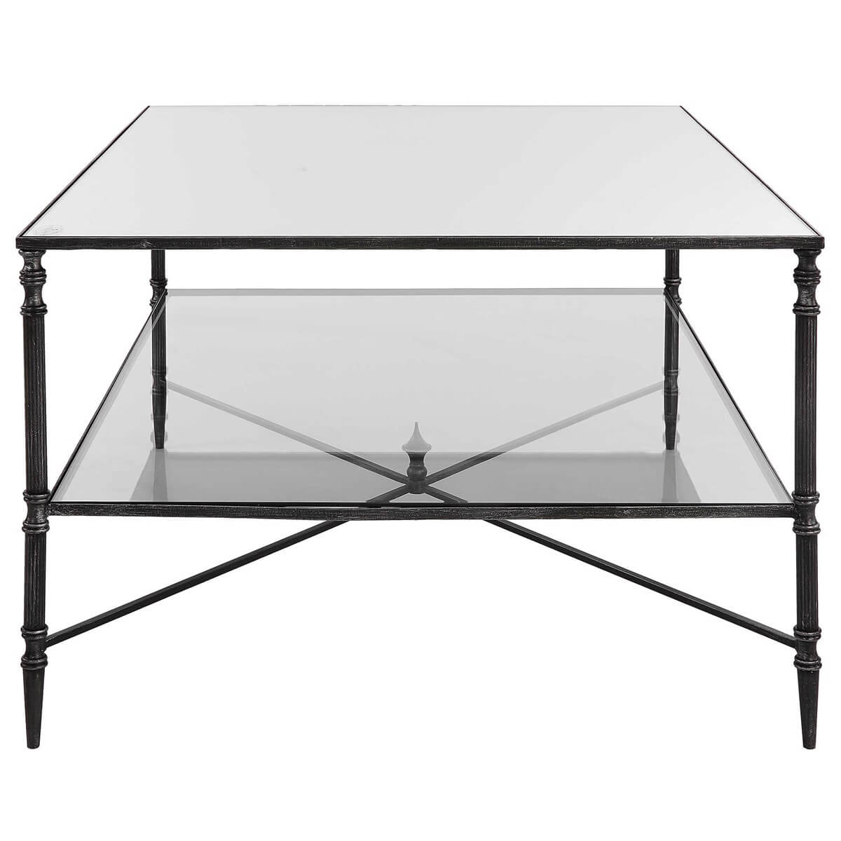 UTTERMOST HENZLER COFFEE TABLE STEEL 22985