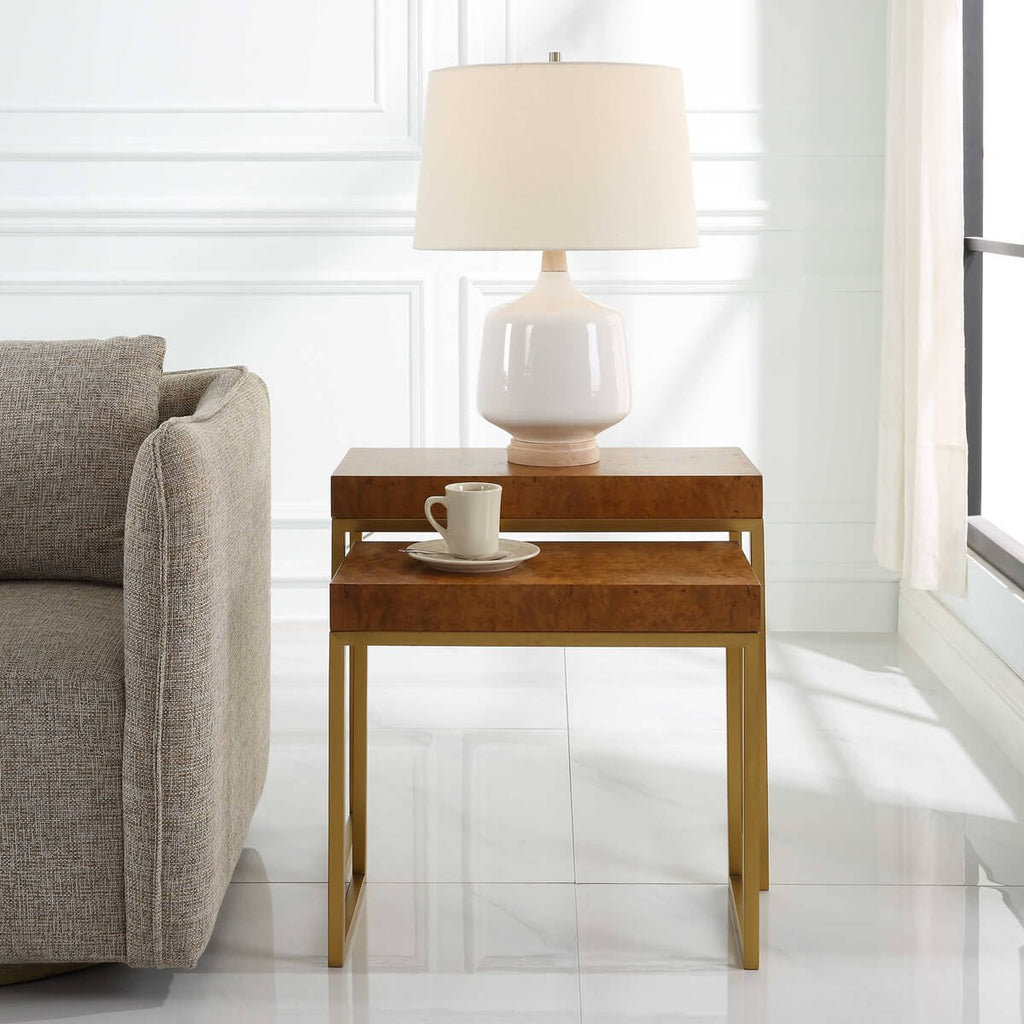 UTTERMOST BURL-ESQUE NESTING TABLES SET/TWO 22986