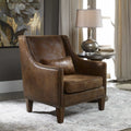 Uttermost Clay Leather Armchair 23030