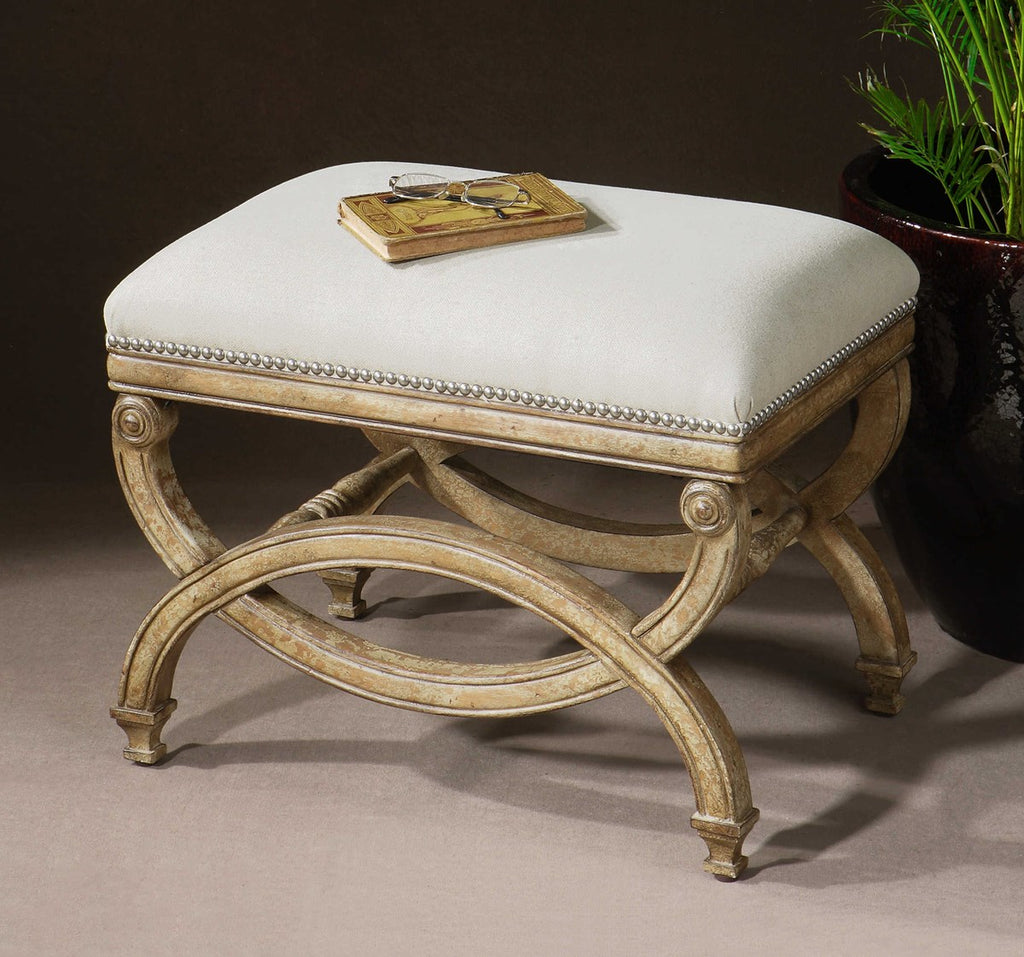 Uttermost Karline Natural Linen Small Bench 23052