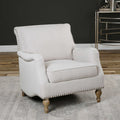 Uttermost Armstead Antique White Armchair 23291