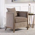 Uttermost Viaggio Gray Chenille Accent Chair 23359