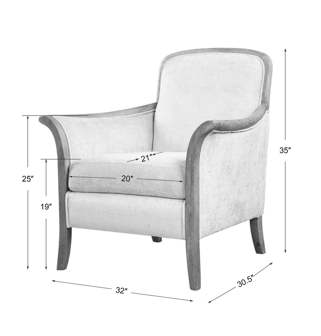 Uttermost Brittoney Taupe Armchair 23369