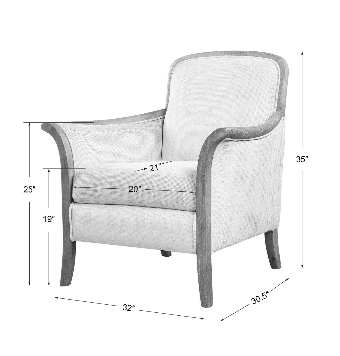 Uttermost Brittoney Taupe Armchair 23369
