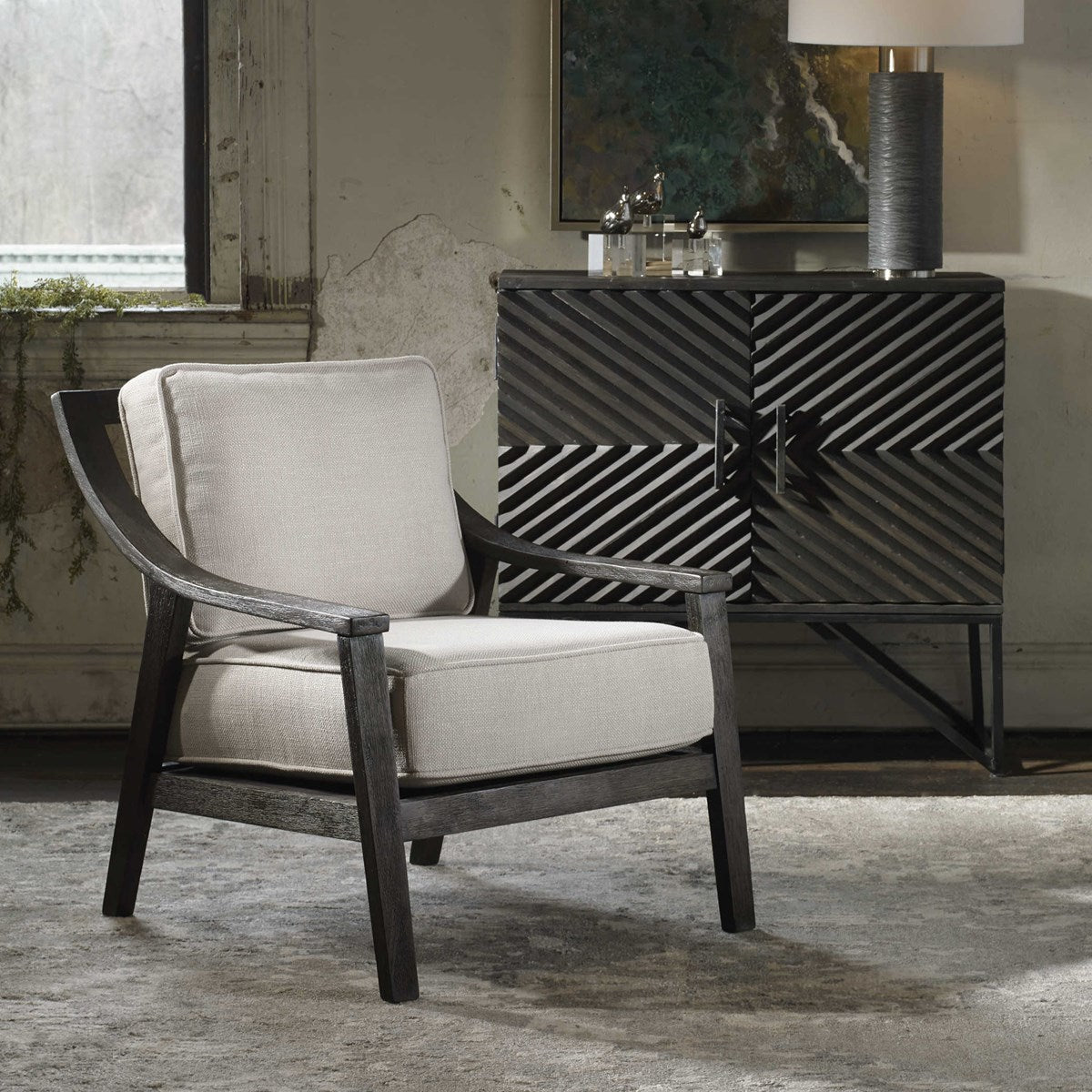 Uttermost Lyle Beige Accent Chair 23391