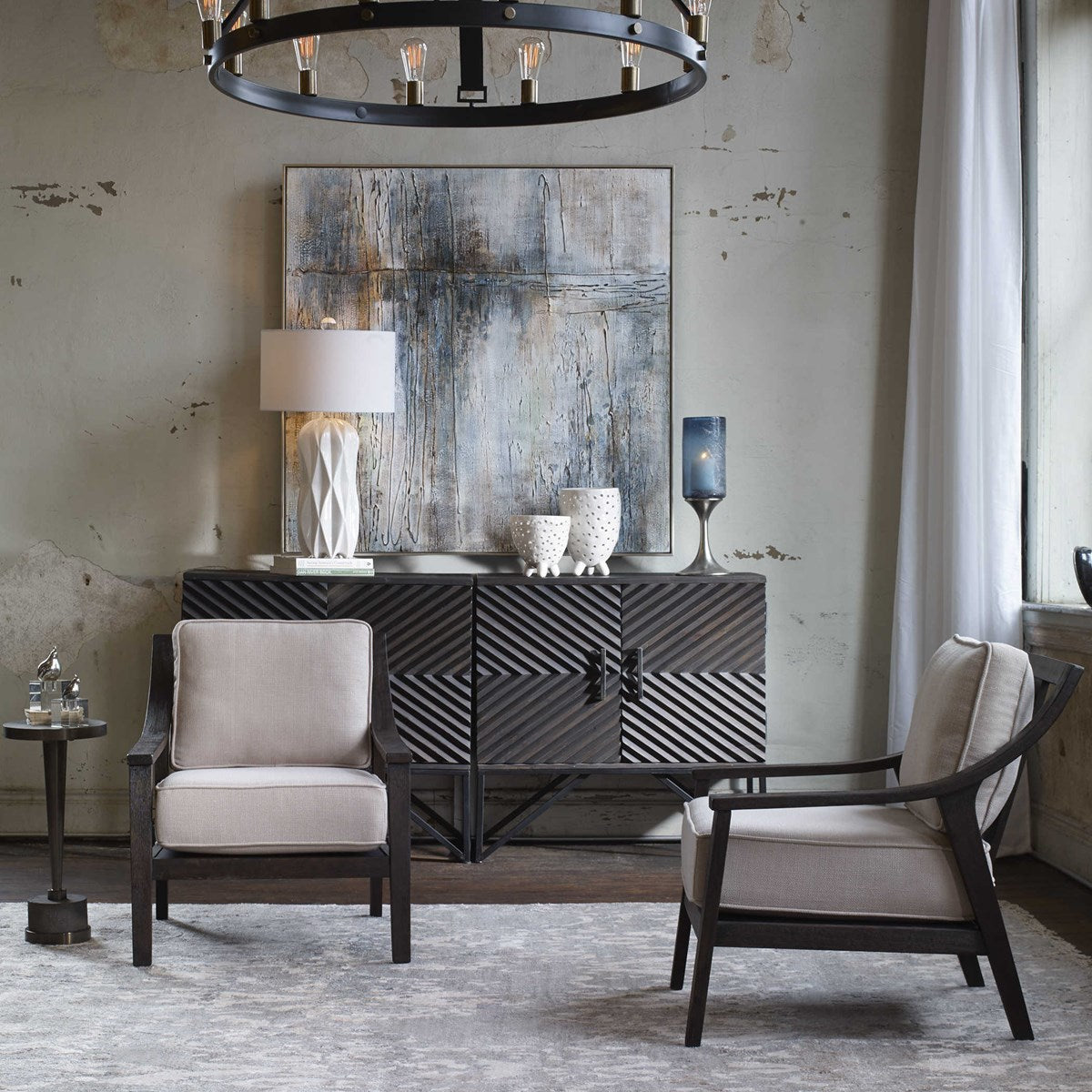 Uttermost Lyle Beige Accent Chair 23391