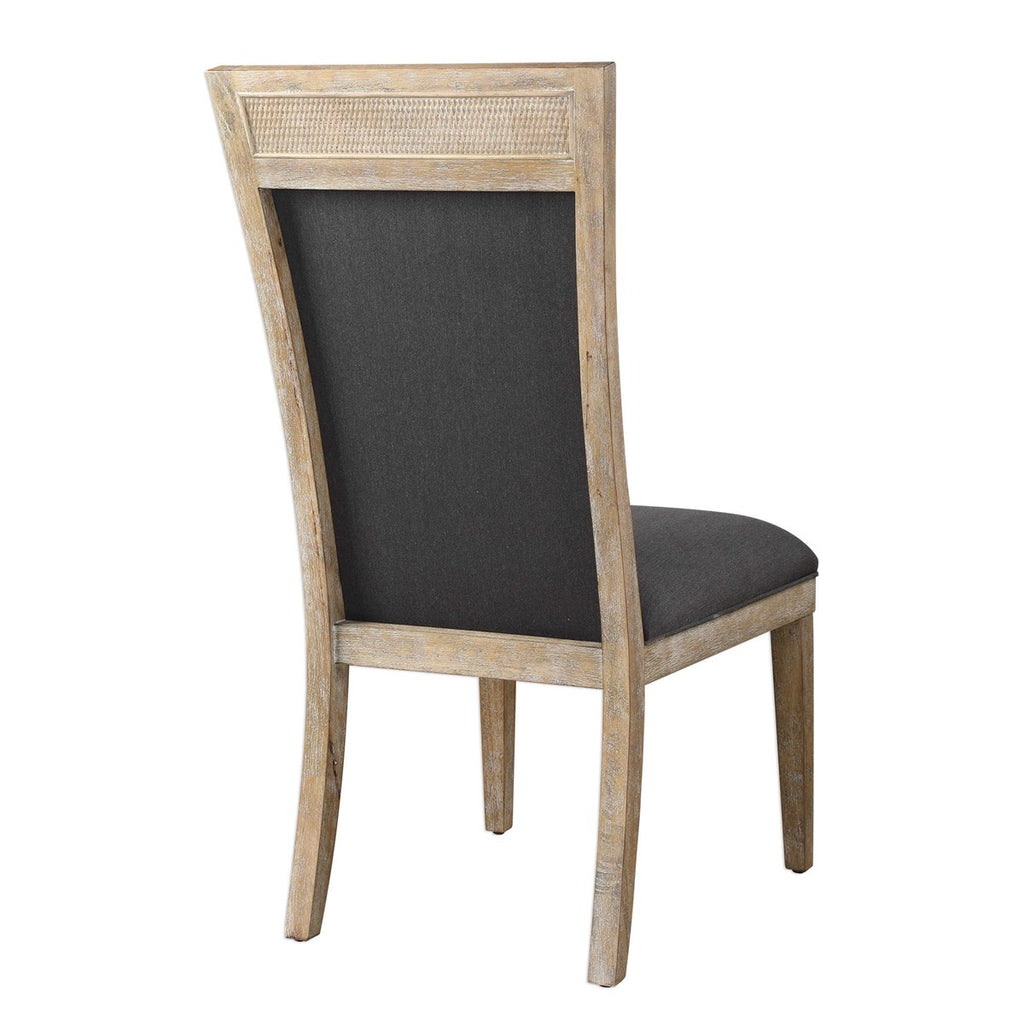 Uttermost Encore Dark Gray Armless Chair 23440