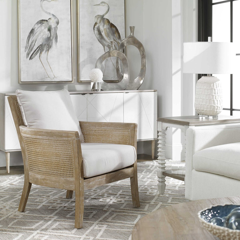 Uttermost Encore Natural Armchair 23461