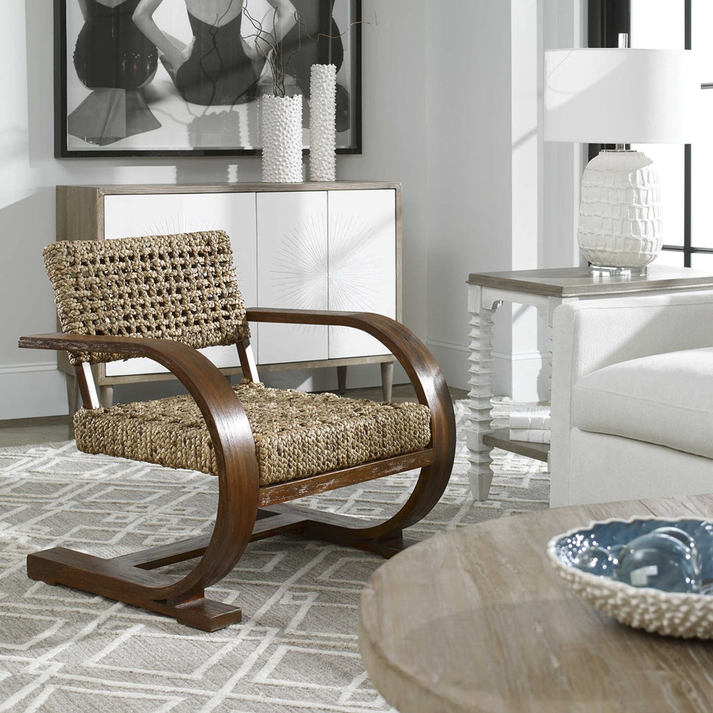 Uttermost Rehema Natural Woven Accent Chair 23483