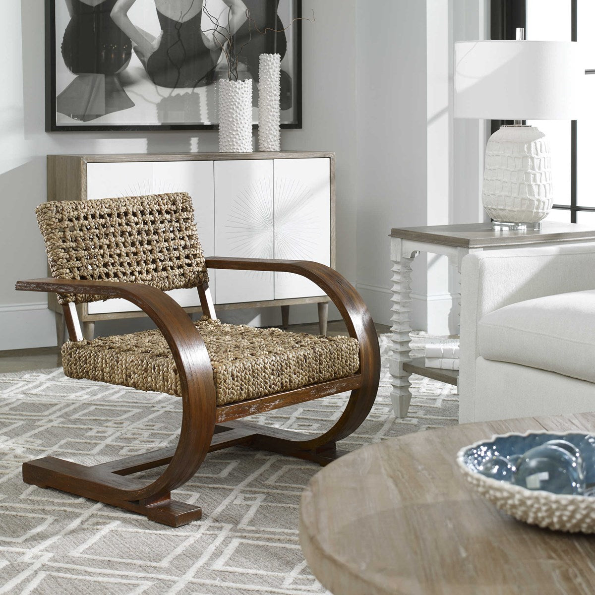 Uttermost Rehema Natural Woven Accent Chair 23483