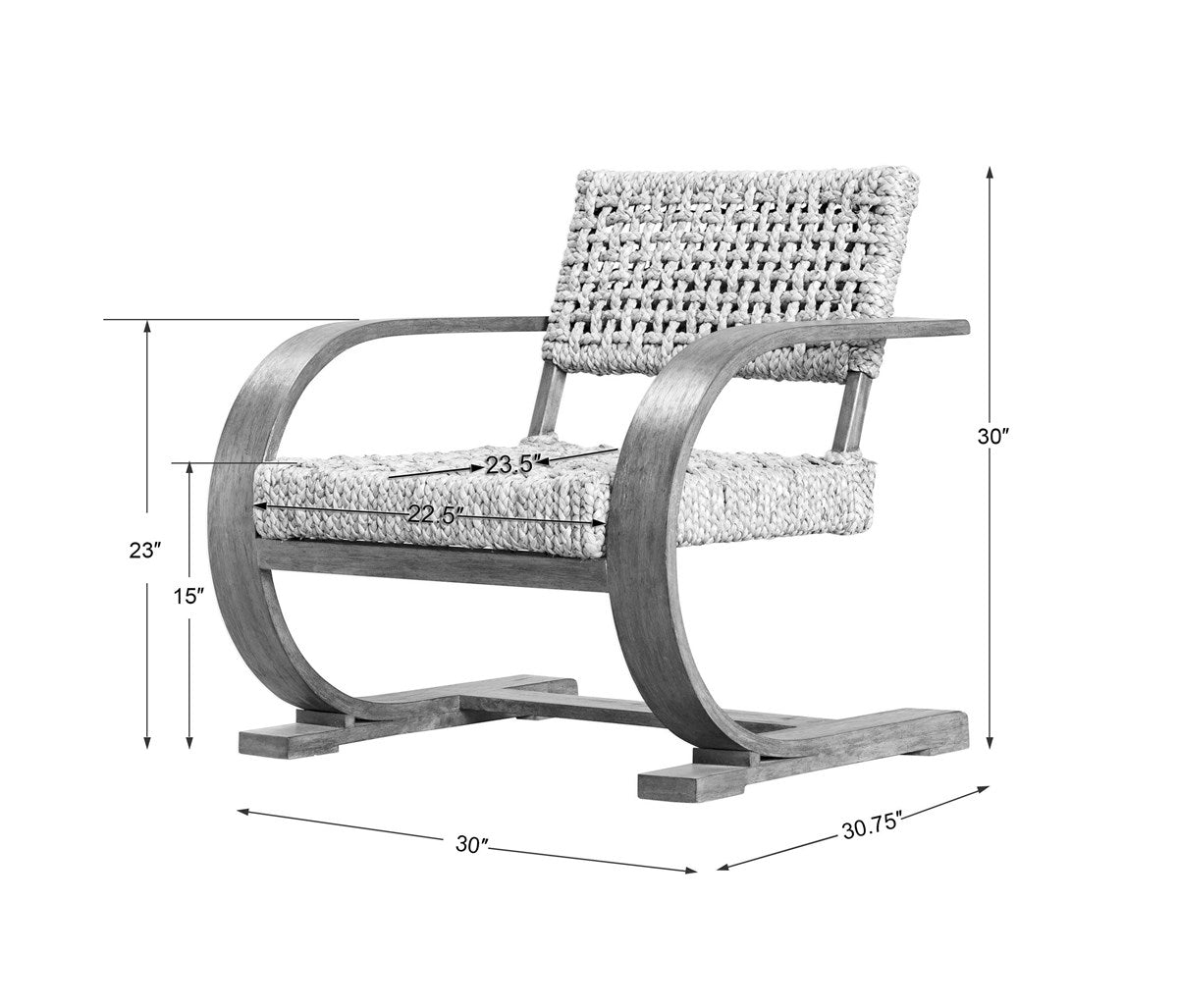 Uttermost Rehema Natural Woven Accent Chair 23483