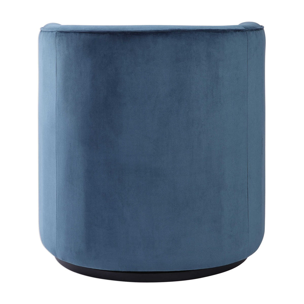 Uttermost Mallorie Blue Swivel Chair 23491