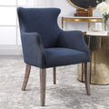 Uttermost Yareena Blue Wing Chair 23499