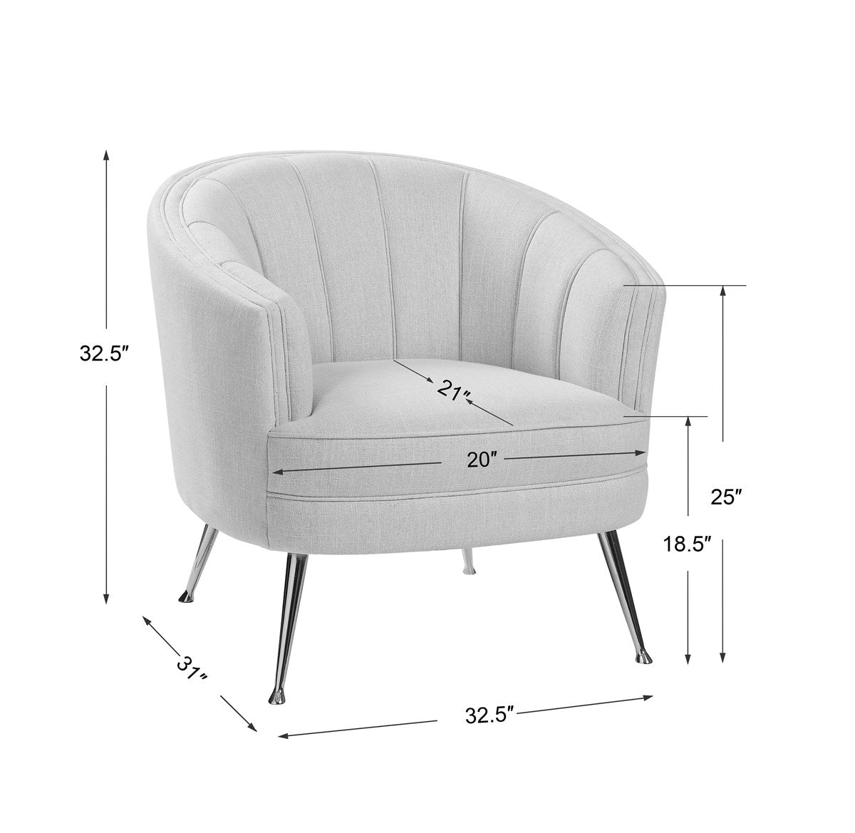 Uttermost Janie Mid-Century Accent Chair 23510