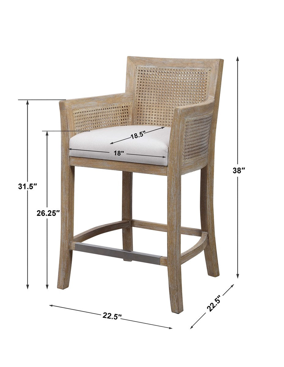 Uttermost Encore Counter Stool Natural 23522