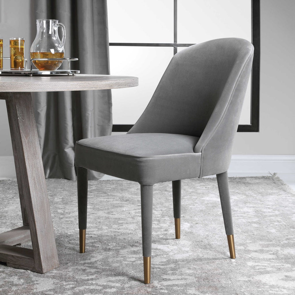 Uttermost Brie Armless Chair Gray Set Of 2 23555-2