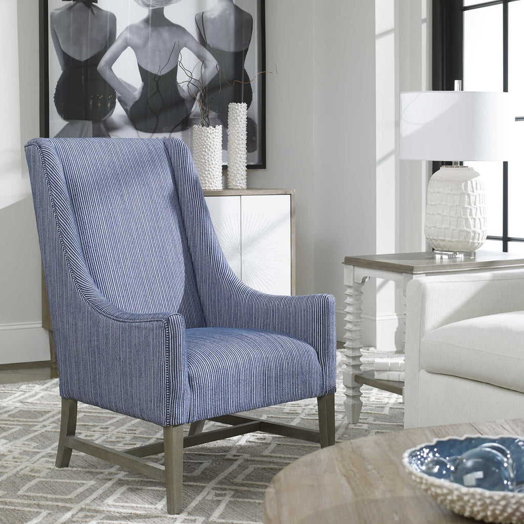 Uttermost Galiot Wingback Accent Chair 23562