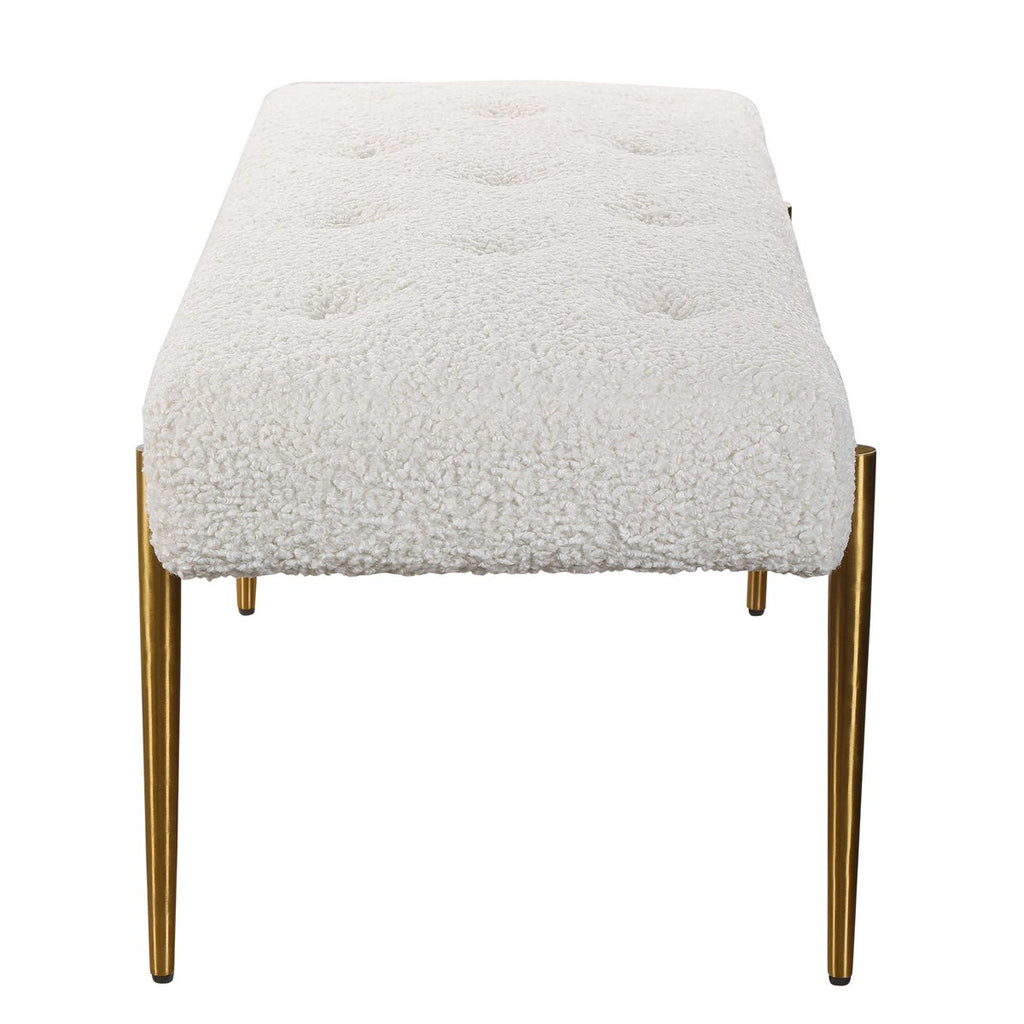 Uttermost Olivier White Bench 23572