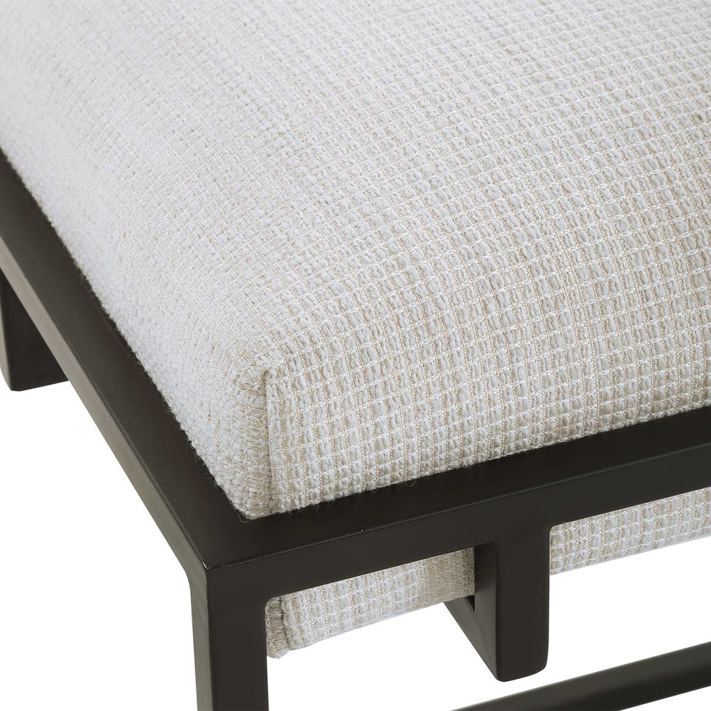 Uttermost Paradox White Small Bench 23580