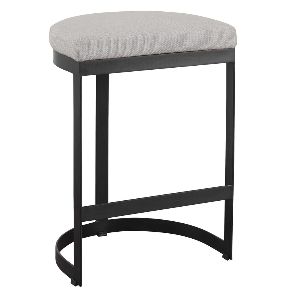Uttermost Ivanna Black Iron Counter Stool 23591