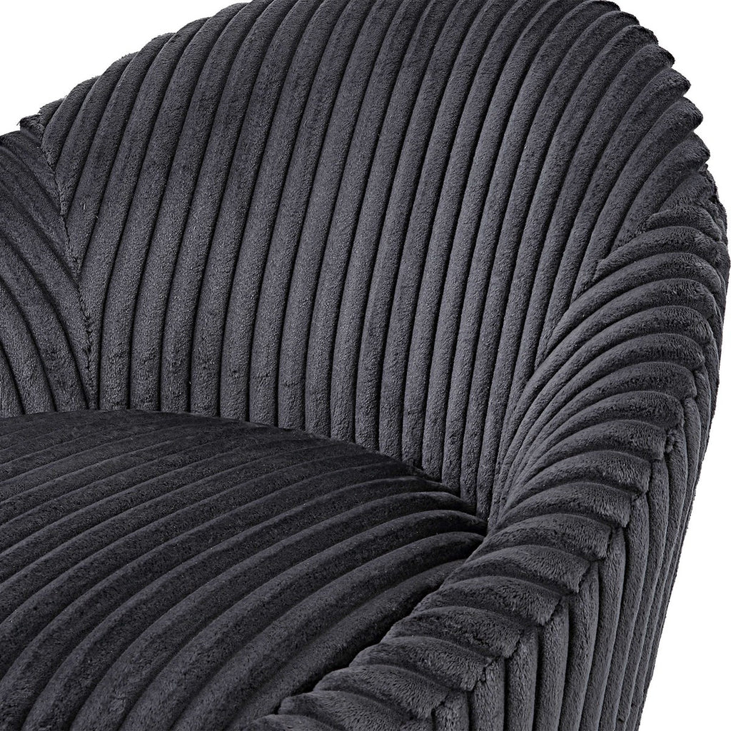 Uttermost Crue Gray Fabric Swivel Chair 23599