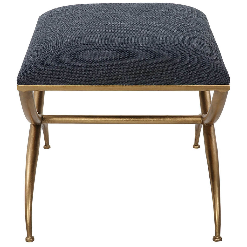 UTTERMOST CROSSING SMALL BENCH NAVY 23678