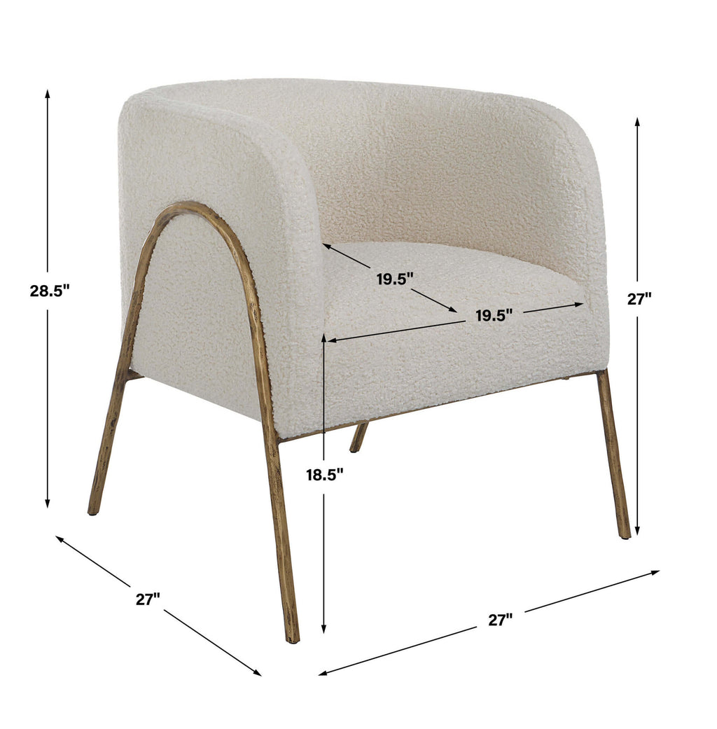 UTTERMOST JACOBSEN ACCENT CHAIR 23686