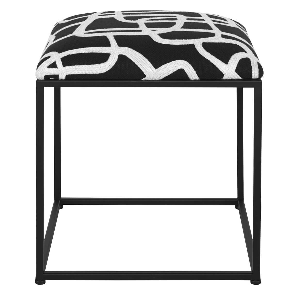 UTTERMOST TWISTS AND TURNS ACCENT STOOL 23690