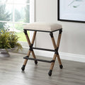UTTERMOST FIRTH COUNTER STOOL OATMEAL 23709