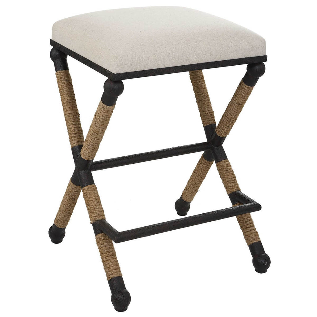 UTTERMOST FIRTH COUNTER STOOL OATMEAL 23709
