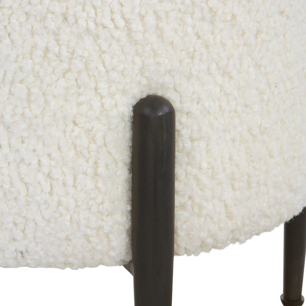UTTERMOST ARLES OTTOMAN  WHITE  23715