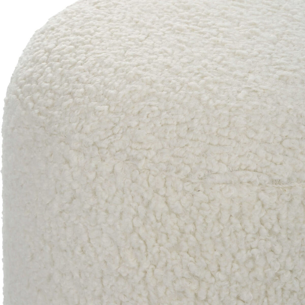 UTTERMOST ARLES OTTOMAN  WHITE  23715