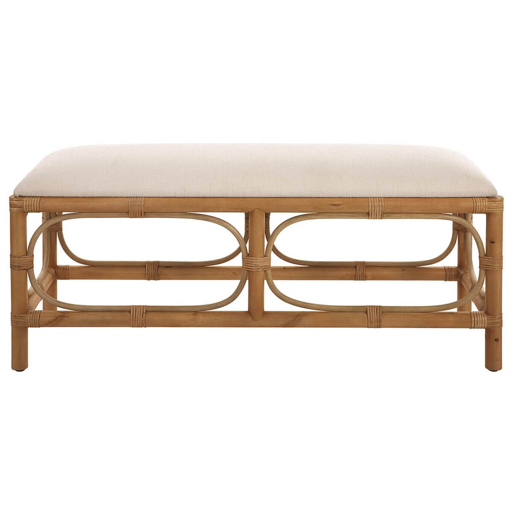 UTTERMOST LAGUNA BENCH WHITE 23755