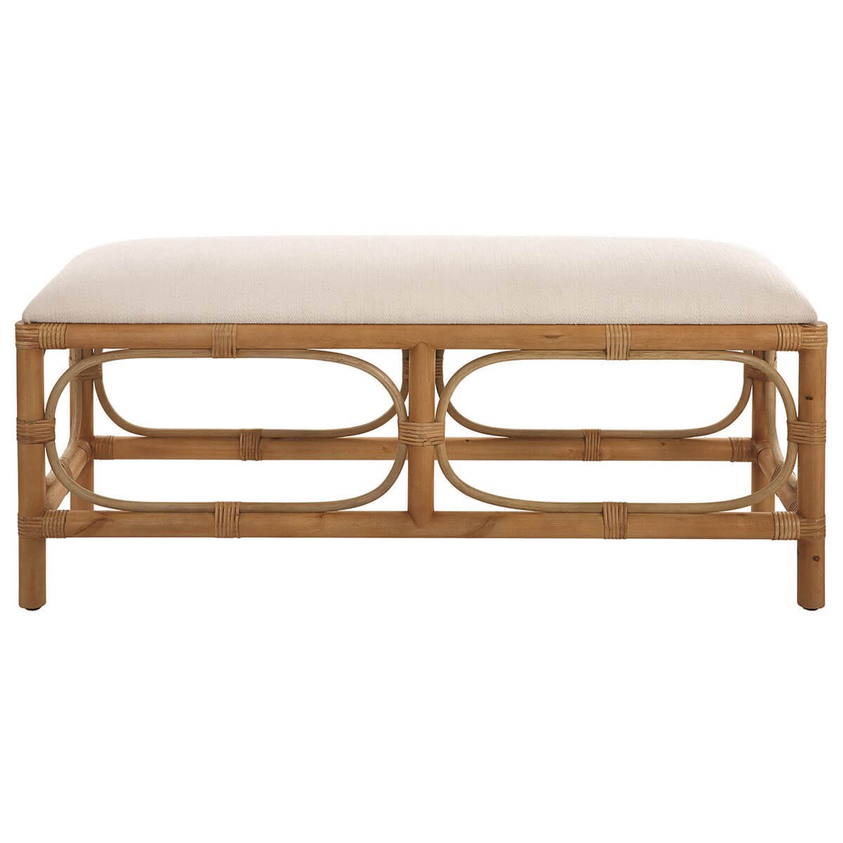 UTTERMOST LAGUNA BENCH WHITE 23755