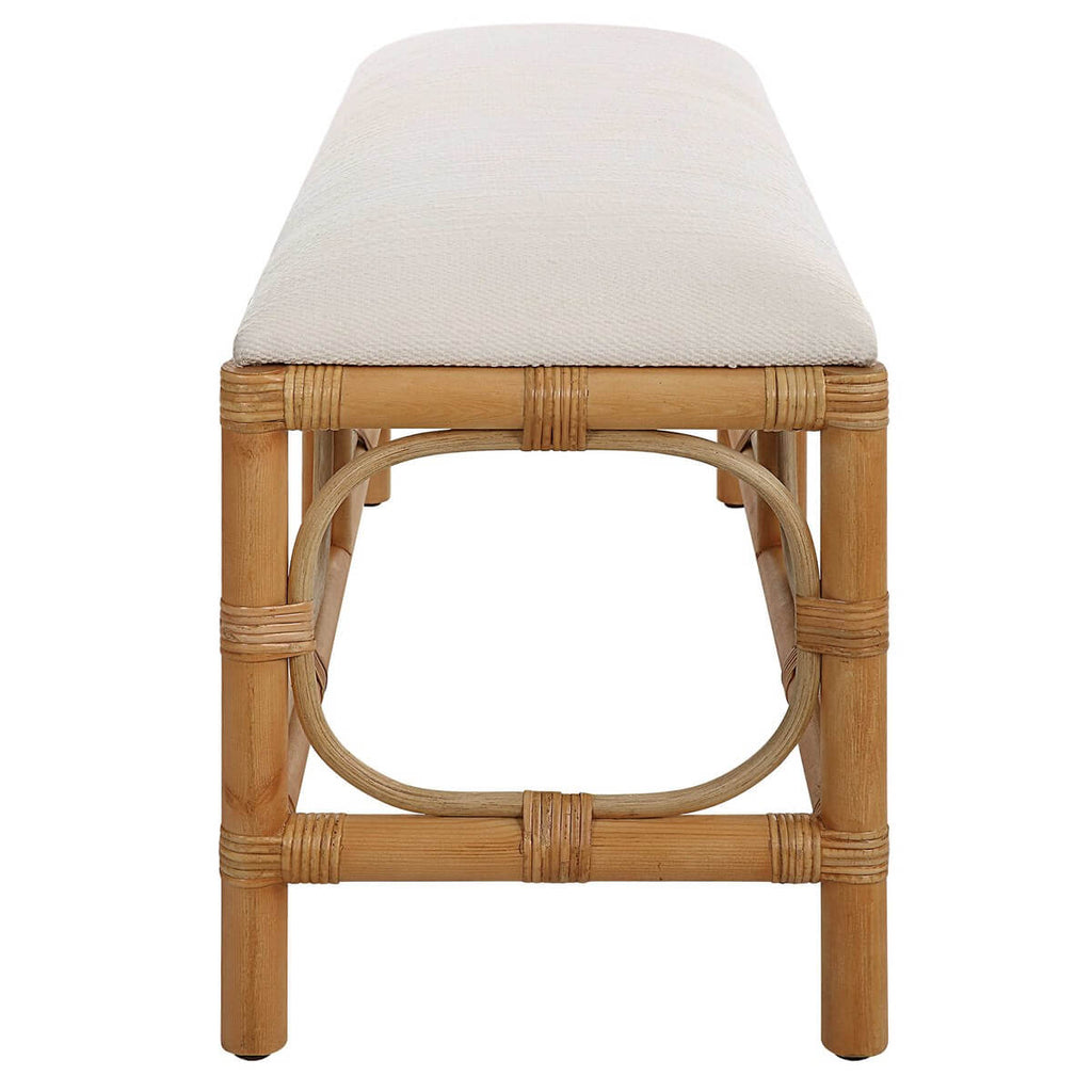 UTTERMOST LAGUNA BENCH WHITE 23755