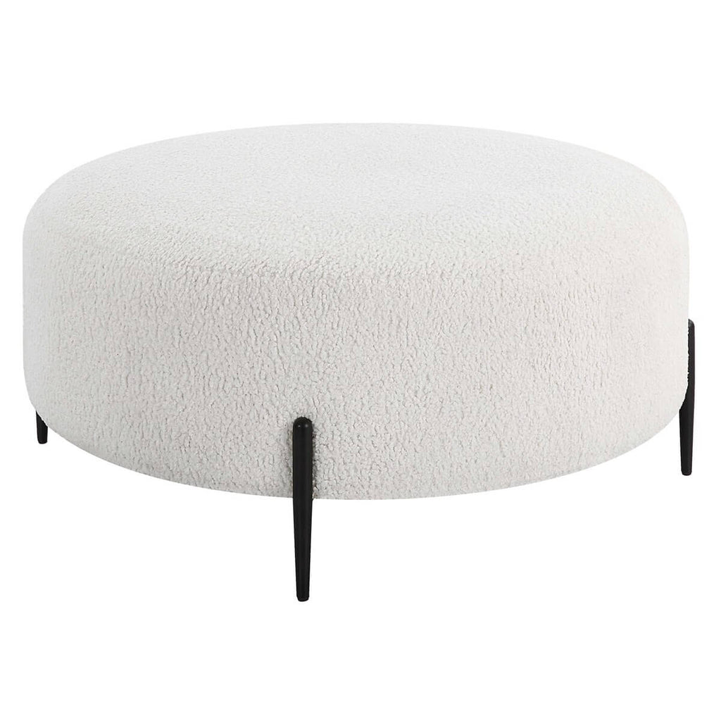 UTTERMOST ARLES LARGE OTTOMAN BLACK 23778