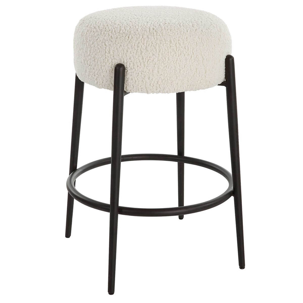 UTTERMOST ARLES COUNTER STOOL BLACK 23783