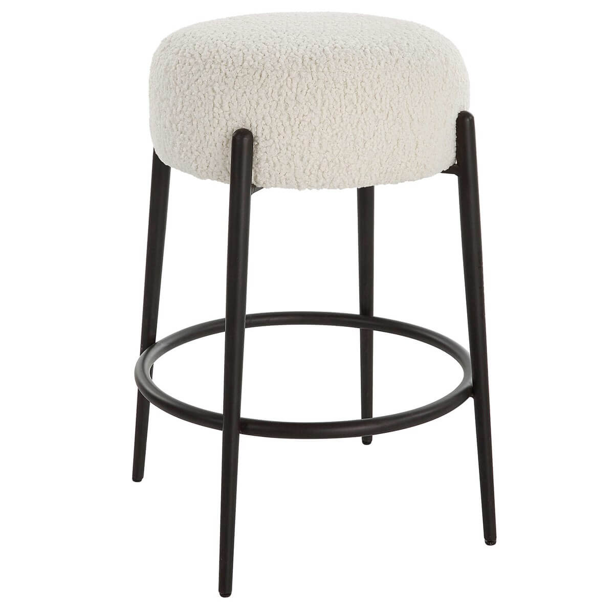 UTTERMOST ARLES COUNTER STOOL BLACK 23783