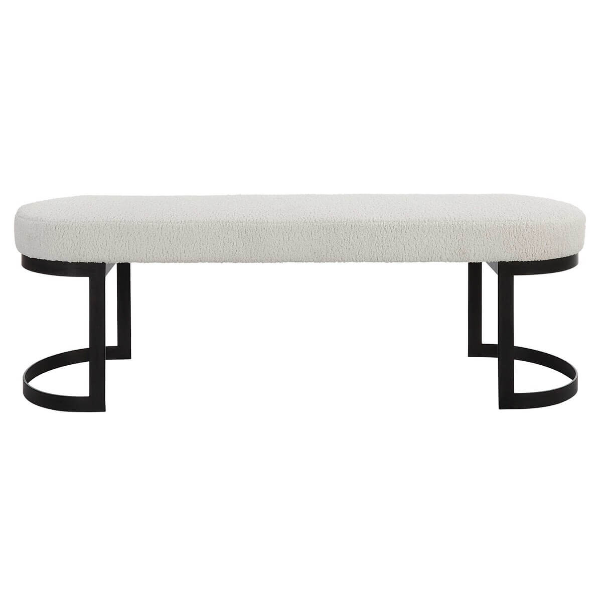 UTTERMOST INFINITY BENCH BLACK 23817