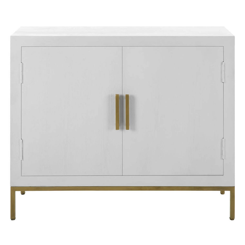 UTTERMOST  FRONT RANGE 2 DOOR CABINET WHITE 24013