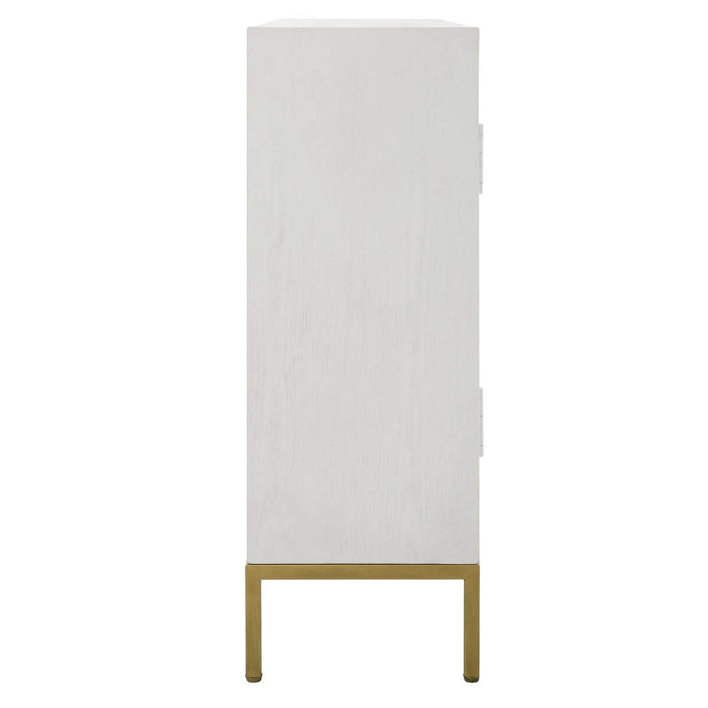 UTTERMOST  FRONT RANGE 2 DOOR CABINET WHITE 24013