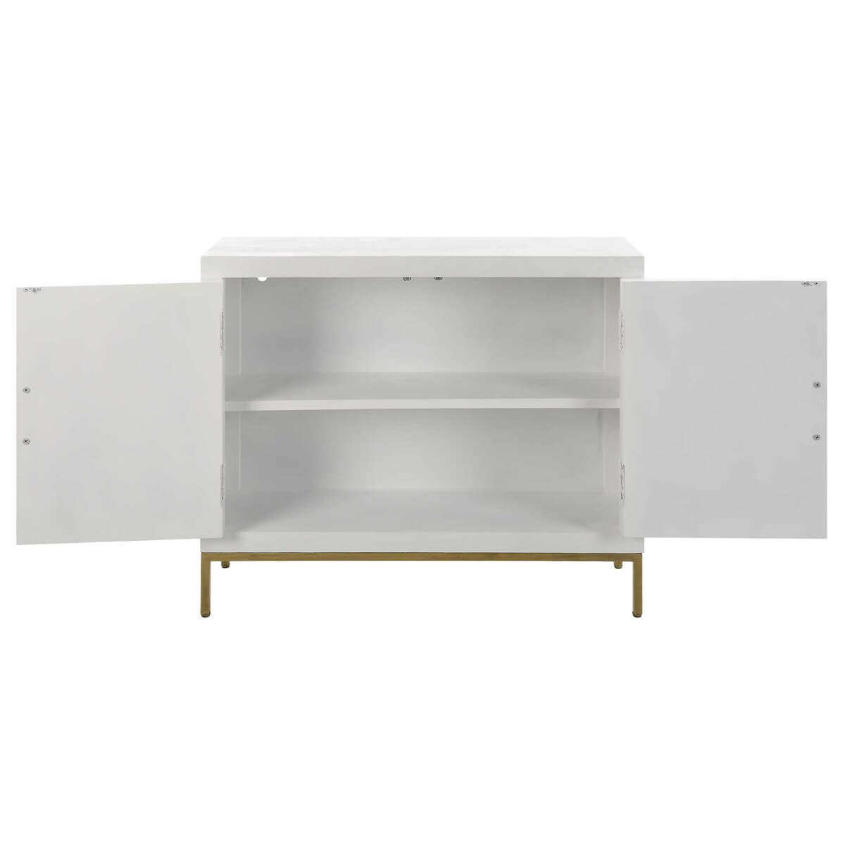 UTTERMOST  FRONT RANGE 2 DOOR CABINET WHITE 24013
