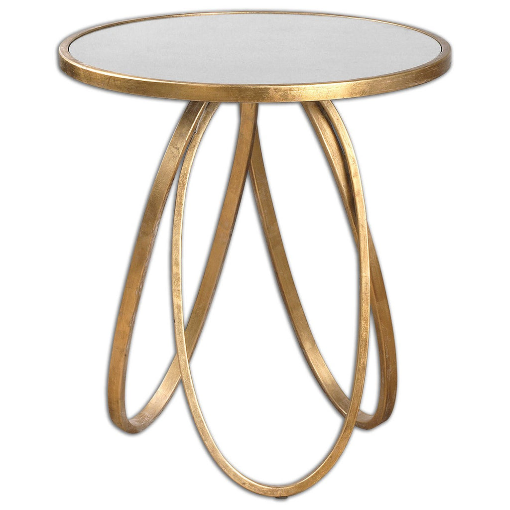 Uttermost Montrez Gold Side Table 24410
