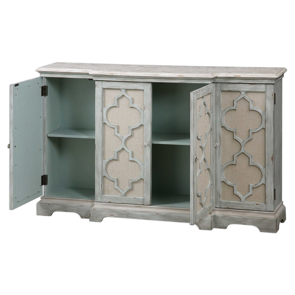 Uttermost Sophie 4 Door Grey Cabinet 24520