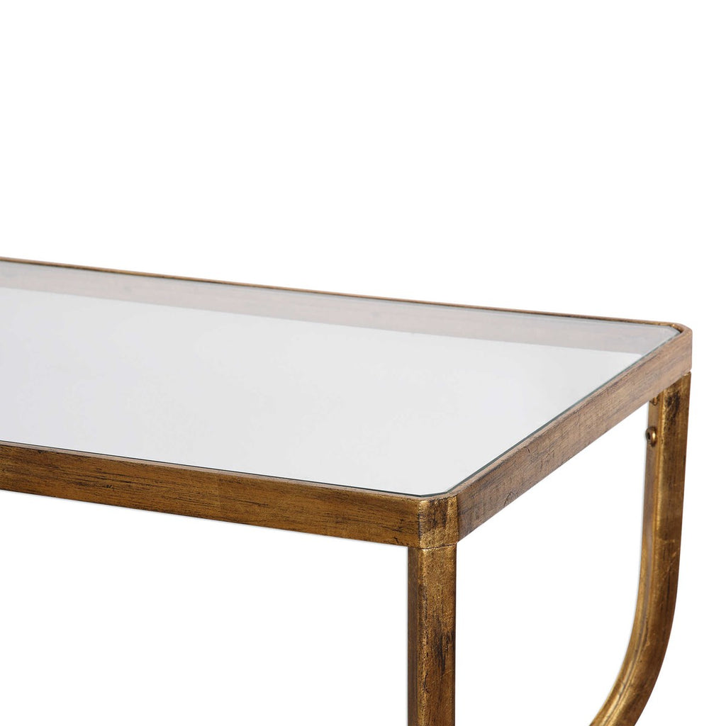 Uttermost Deline Gold Console Table 24668