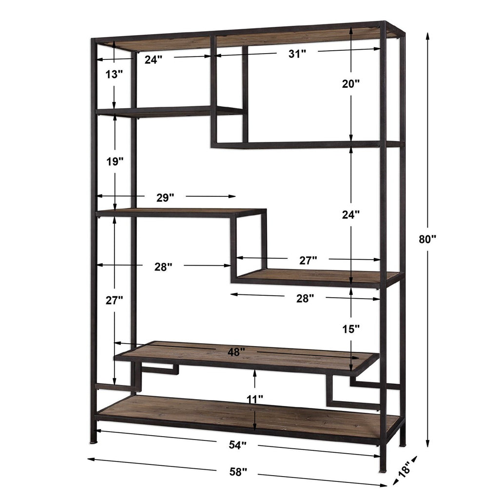 Uttermost Sherwin Industrial Etagere 24682