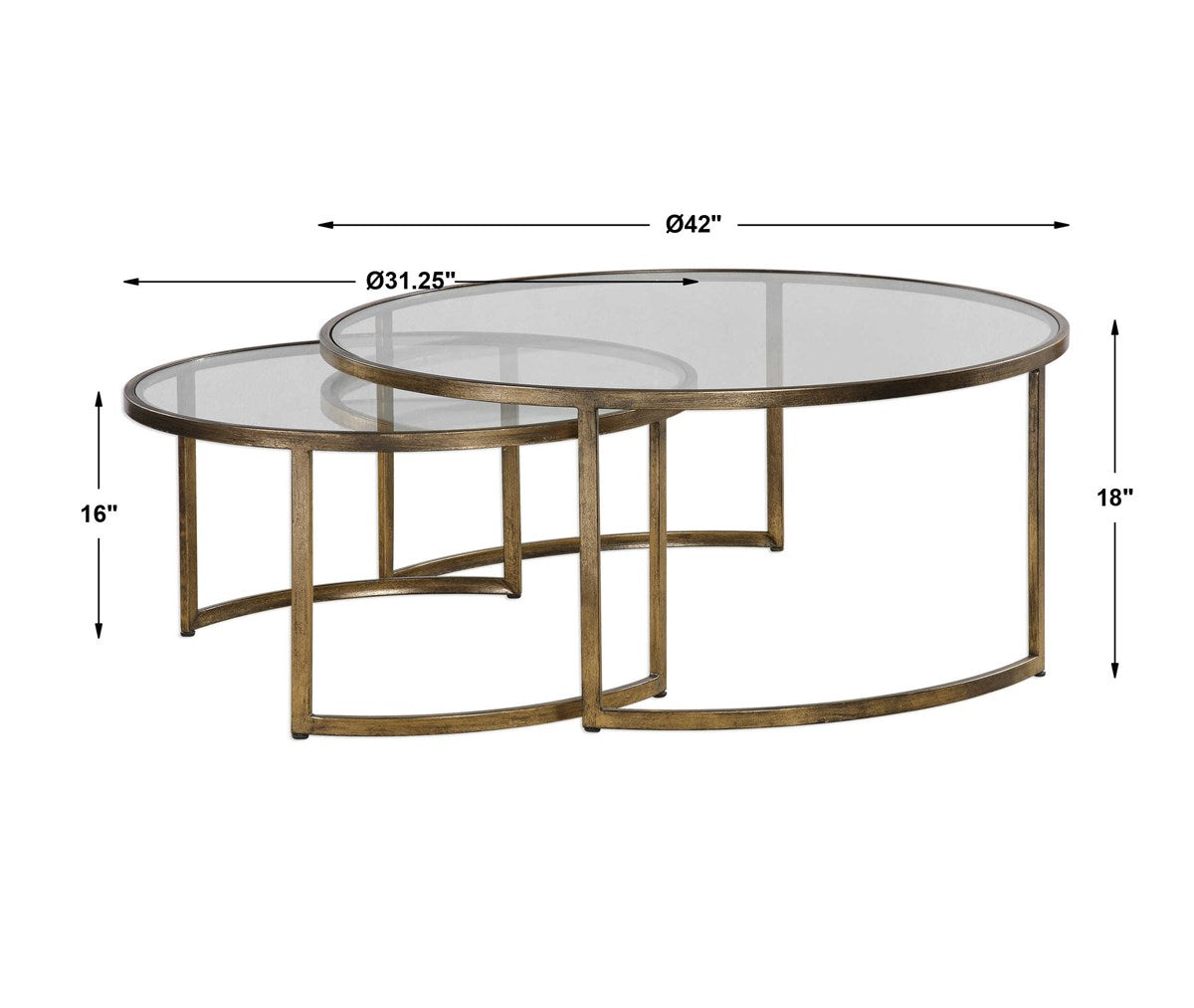 Uttermost Rhea Nested Coffee Tables S/2 24747